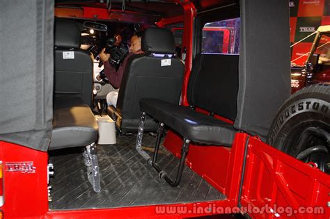 2015 Mahindra Thar facelift rear seats