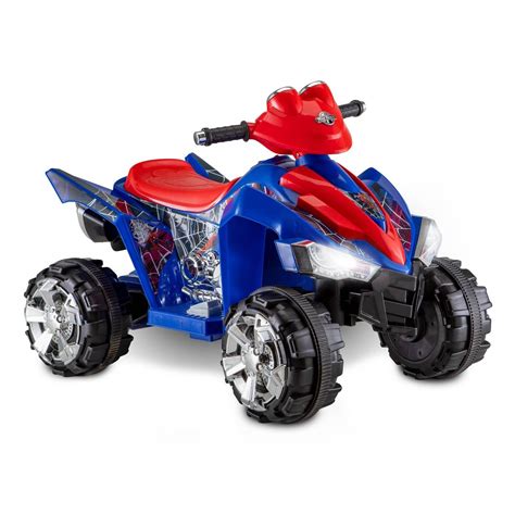 Kid Trax 6V Marvel Spider-Man ATV Powered Ride-On - Red/Blue | Ride on ...