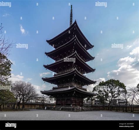 Five storied pagoda, Toji Temple, Kyoto, Japan Stock Photo - Alamy