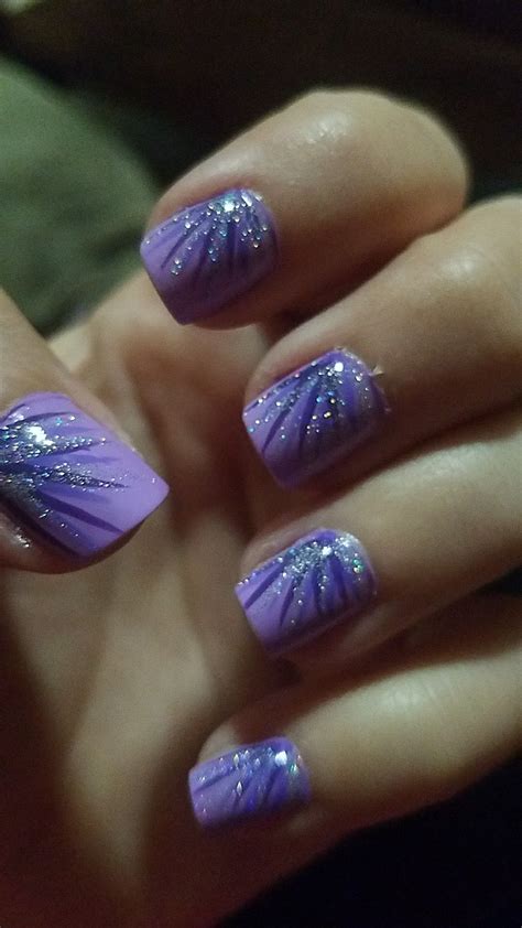 Purple purple purple! | Purple gel nails, Purple nail designs, Purple ...