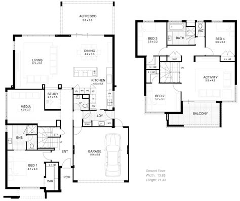 Bloxburg Houses 2 Story Modern Floor Plans