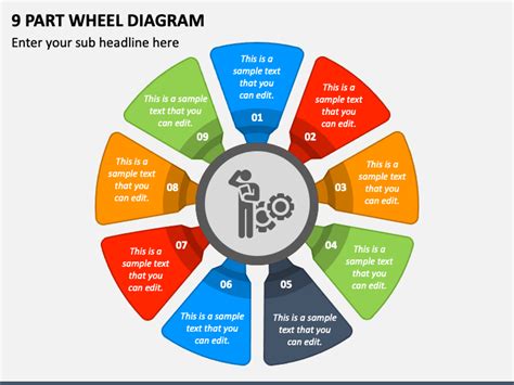 Free 9 Part Wheel Diagram PowerPoint Template & Google Slides