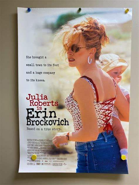 ERIN BROCKOVICH MOVIE POSTER 2 Sided ORIGINAL 27x40 JULIA ROBERTS ...