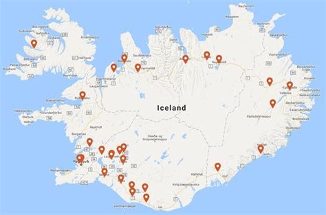 All year around Campsites in Iceland | Iceland camping, Iceland map ...