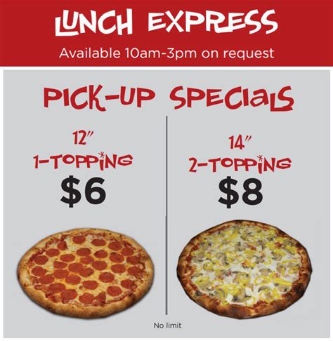 Specials - Paul's Pizza