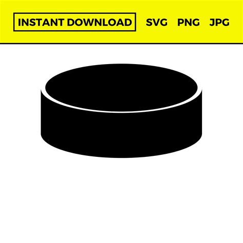 Hockey Puck SVG, Hockey Puck PNG, Hockey Puck Silhouette SVG, Hockey ...