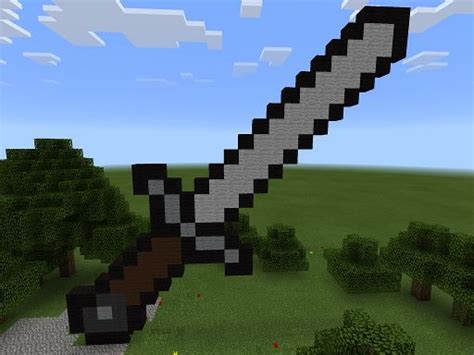 Minecraft PE Iron Sword Pixel Art | Minecraft Amino