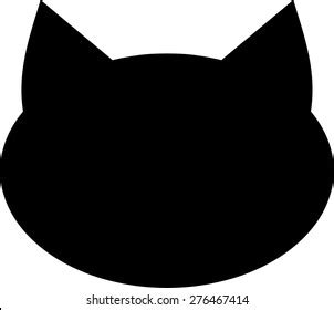 Cat Head Silhouette Art