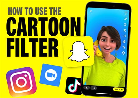 How to Use the Cartoon Filter on Snapchat, TikTok & Zoom Meetings (Fast ...