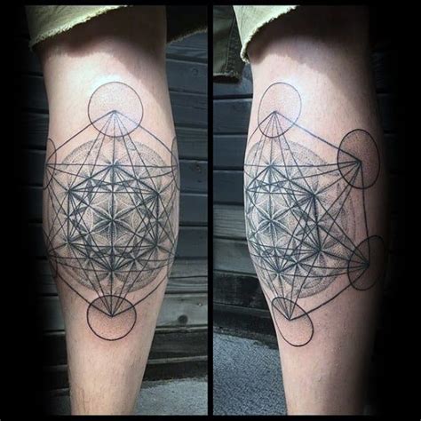 60 Epic Metatron’s Cube Tattoo Designs for Men