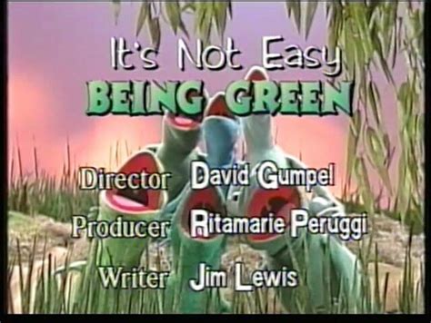 Muppet Sing Alongs It's Not Easy Being Green Credits | Simple green ...