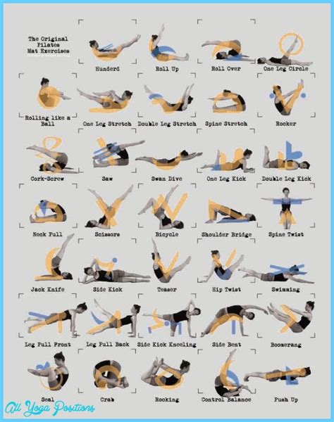 Beginner Pilates Exercises - AllYogaPositions.com