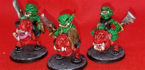 28mm Goblin Riders Miniatures Set of 3 for Dungeons and | Etsy