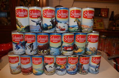 Complete Set of 21 Schmidt Wildlife Series Pull Tab Beer Cans-G ...