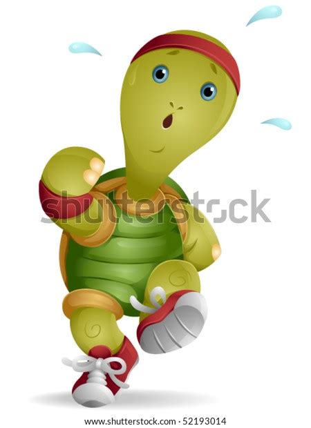 Turtle Running Vector Stock Vector (Royalty Free) 52193014 | Shutterstock