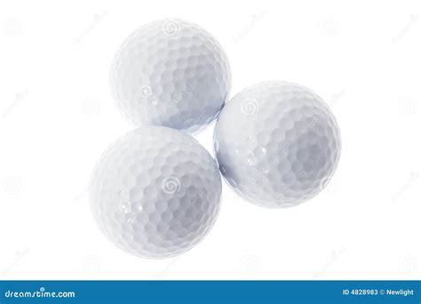 Three Golf Balls stock image. Image of still, game, life - 4828983