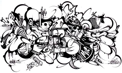 Graffiti Characters Coloring Pages at GetColorings.com | Free printable ...