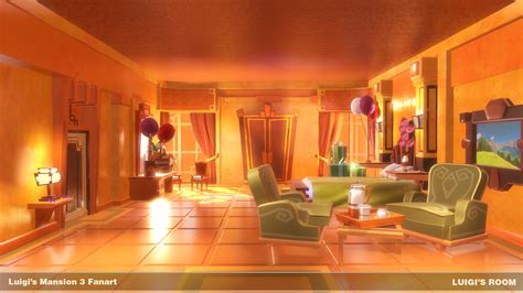 ArtStation - Luigi's Mansion 3 Fanart- Luigi's Room