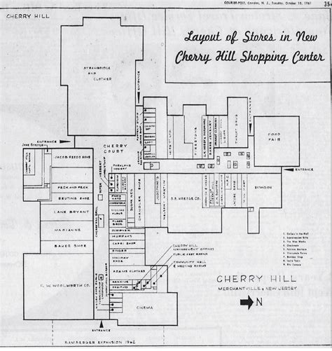 Cherry Hill Mall Map 1961 | Map from the opening of Cherry H… | Flickr