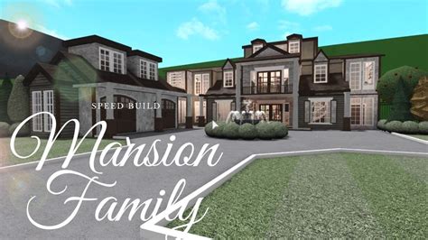 Bloxburg Family MANSION Family House Speed Build Exterior - YouTube ...