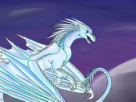 Icewing Frost | Wings of fire dragons, Wings of fire, Fire art