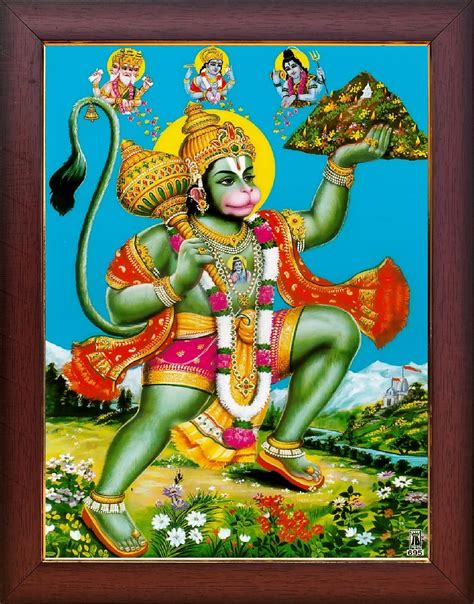 Buy Garuda Photos - Hanuman Photo with Frame; Flying; Hanuman; Anjaneya ...