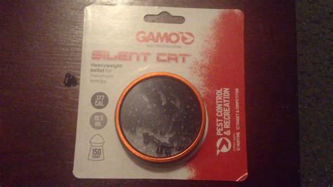 Gamo silent cat pellets .177 cal - YouTube