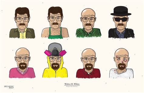 Breaking Bad: The Evolution of Walter White by ~edsonmuzada on deviantART