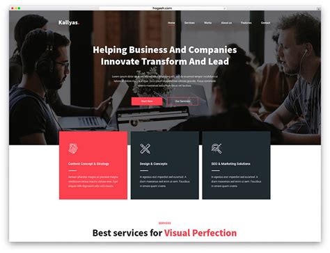 Free Psd Website Templates For Business – PARAHYENA