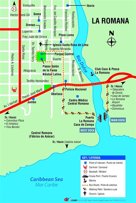 La Romana Dominican Republic Map