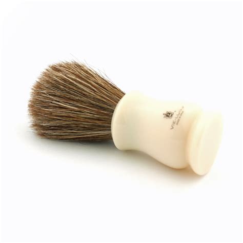 Vie-Long Brown Horse Hair, Ivory Acrylic Shaving Brush – Shaving Style