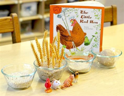 Little Red Hen Activity - Retelling through Sensory Play