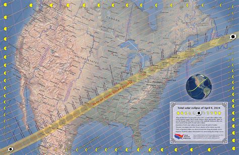 2024 Total Eclipse Map With Times - Opal Tracee