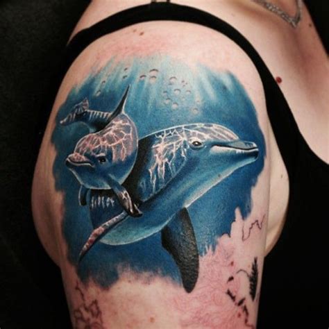 130 Lovely Dolphin Tattoos and Meanings | Art and Design | Dolphins ...