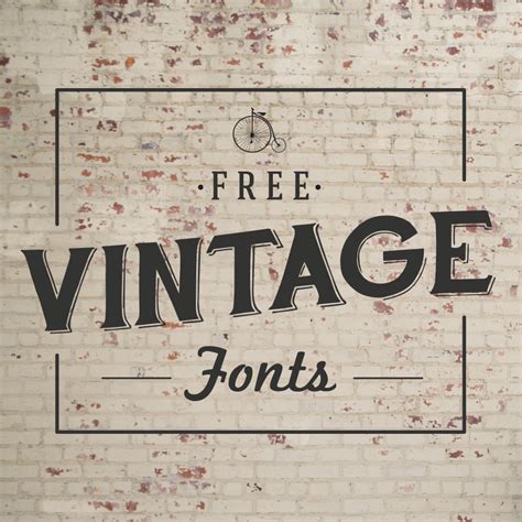 Vintage Sign Fonts