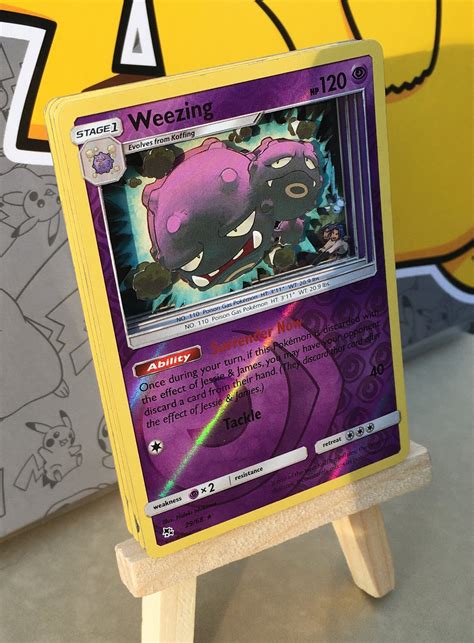 Weezing Pokémon 3D Card READY TO SHIP | Etsy