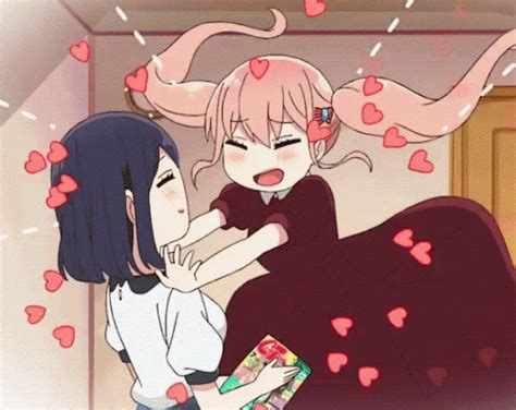 Anime Hearts GIF - Anime Hearts Hug - Discover & Share GIFs