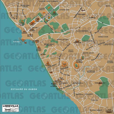 Mapas de Librevile – Gabão - MapasBlog