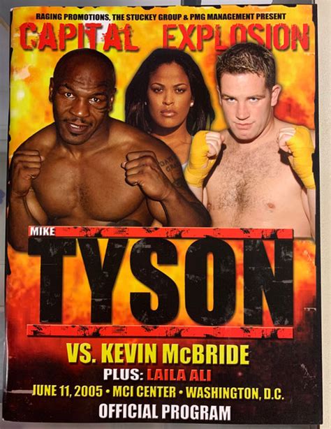 Mike Tyson vs. Kevin McBride On-Site Boxing Program 2005 with Folded ...