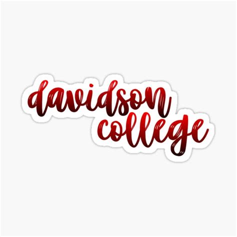 "davidson college logo" Sticker by norcalkara | Redbubble