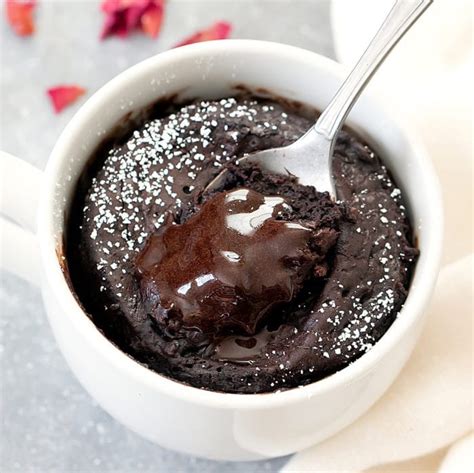 Keto Chocolate Lava Mug Cake - Kirbie's Cravings