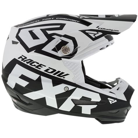 FXR Adult White/Black 6D ATR-2 Race Div Helmet Snowmobile 2020 ...