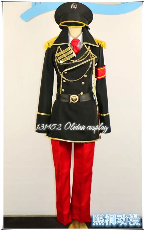 K Project Misaki Yata Black Red Military Uniform Cosplay Costume X006 ...