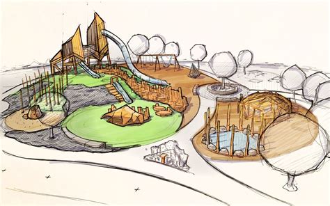 Conceptual Playground Designs - Earthscape Play | Playground design ...