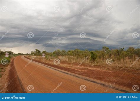 Supercell Storm Formation - Australia Stock Image - Image of downpour ...