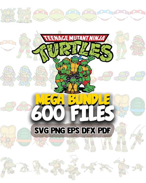 Ninja Turtles Svg, Ninja Turtles Clipart Bundle, Ninja Turtles Alphabet ...