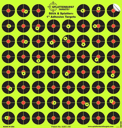 Buy Splatterburst Targets - 10 pack 2.54 cm Stick & Splatter Self ...