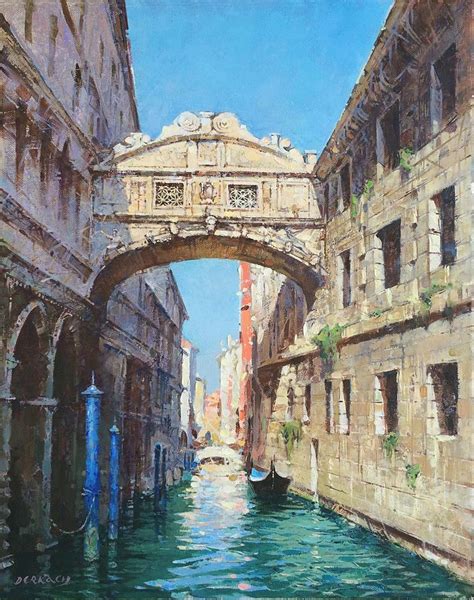 Venice Bridge of Sighs Painting by Vladimir Derkach