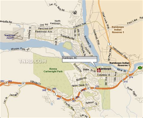 Kamloops Road Maps