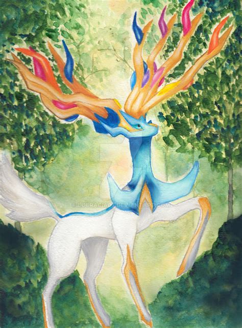 Shiny Xerneas by Lucracia07 on DeviantArt